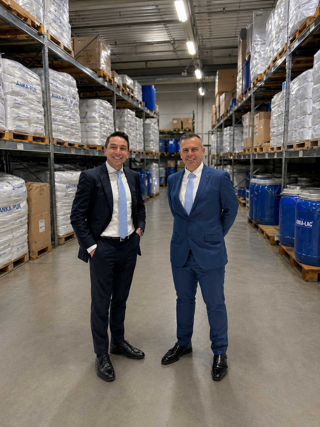 NSB Polymers leadership in the Dormagen warehouse